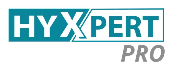 Hyxpert, Submarke Hyxpert Pro — Dachmarkenzeichen unverändert, variabel ist die Zusatzzeile